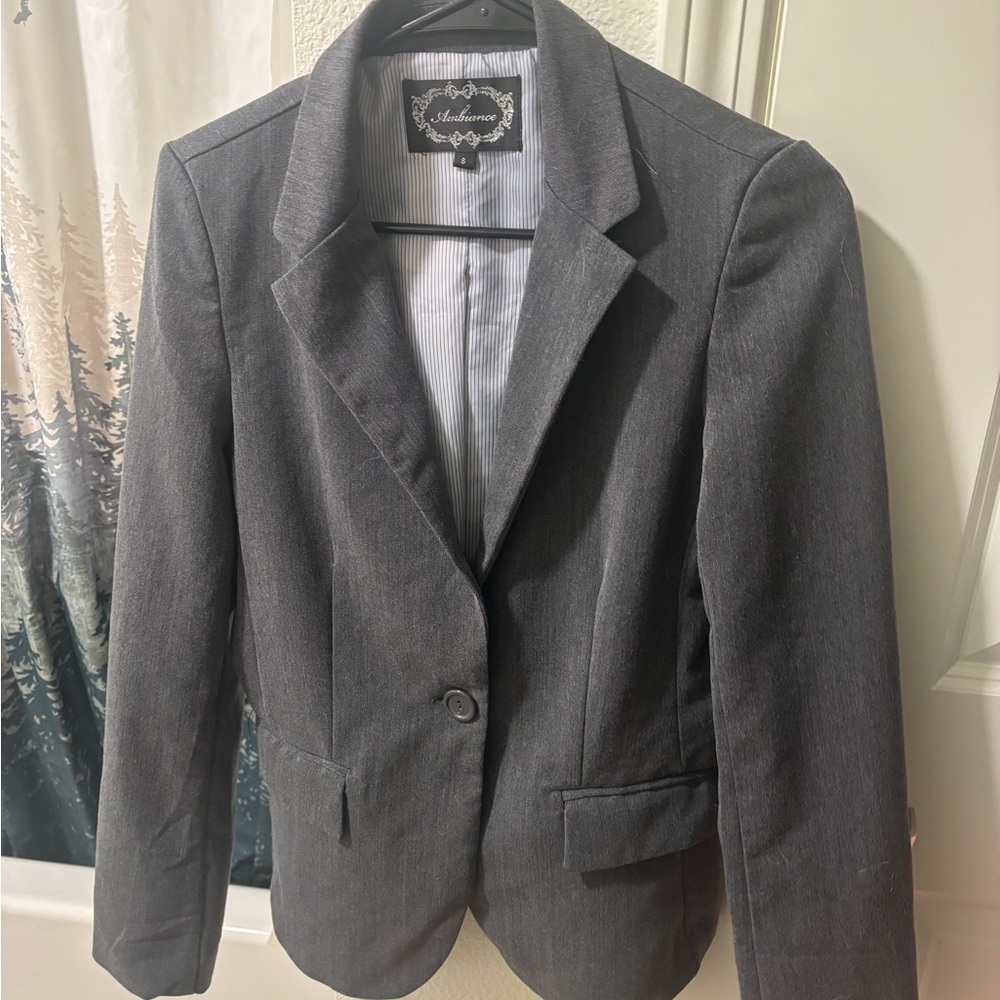 Ambiance Grey Men's/Unisex Collared Jacket